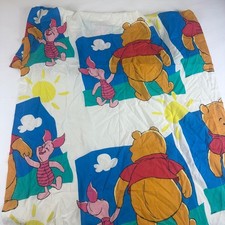 Disney Winnie the Pooh Piglet 64x40 Twin Flat Bed Sheet Vintage Cotton