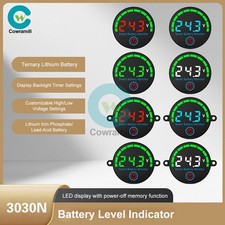 5 DC 7-55V Acid/Li-ion Battery Charge Monitor Battery Level Indicator Indicator