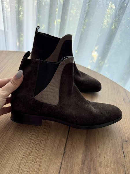 Women Navyboot Boots Brown Suede 39