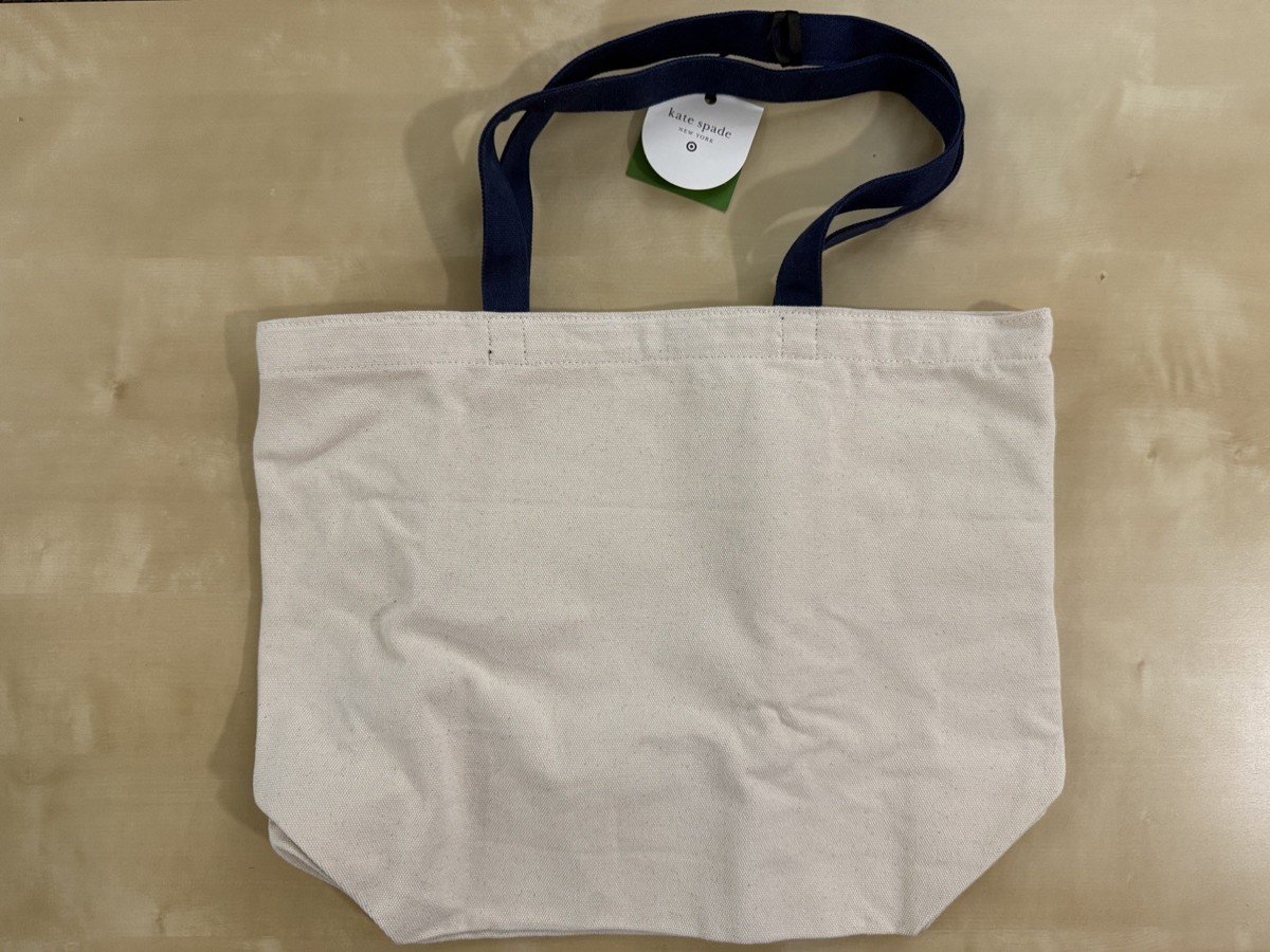 Kate Spade x Target Tote Bag Blue Double Handles - No Reserve | eBay