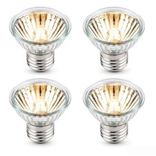 4-Pack 50W Reptile Heat Lamp Bulb, UVA UVB Full Spectrum Turtle Basking Bulb,...