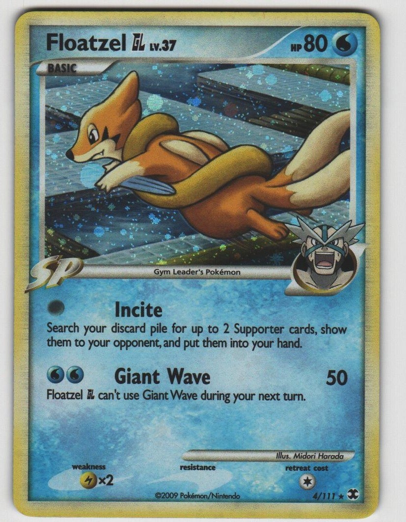 Floatzel GL Holo Rare Rising Rivals 4/111 Holo Near Mint Pokemon