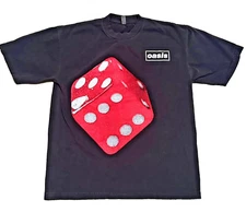 OASIS  1997 tour   Dice shirt UK  concert shirt vintage style  XL  repro