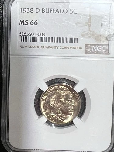 1938 D Buffalo Nickel MS66