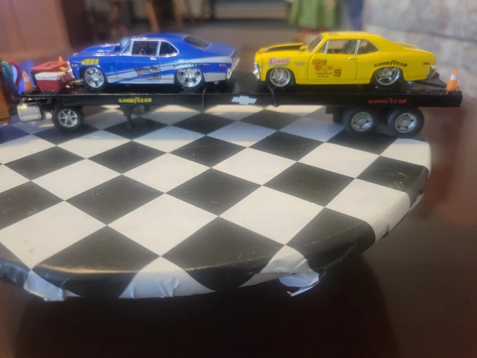 M2 Customized Set Of 1958 Chevy LCF Tractor & Pair Of ProRodz 70 Chevy Nova SS  - Image 4 of 4