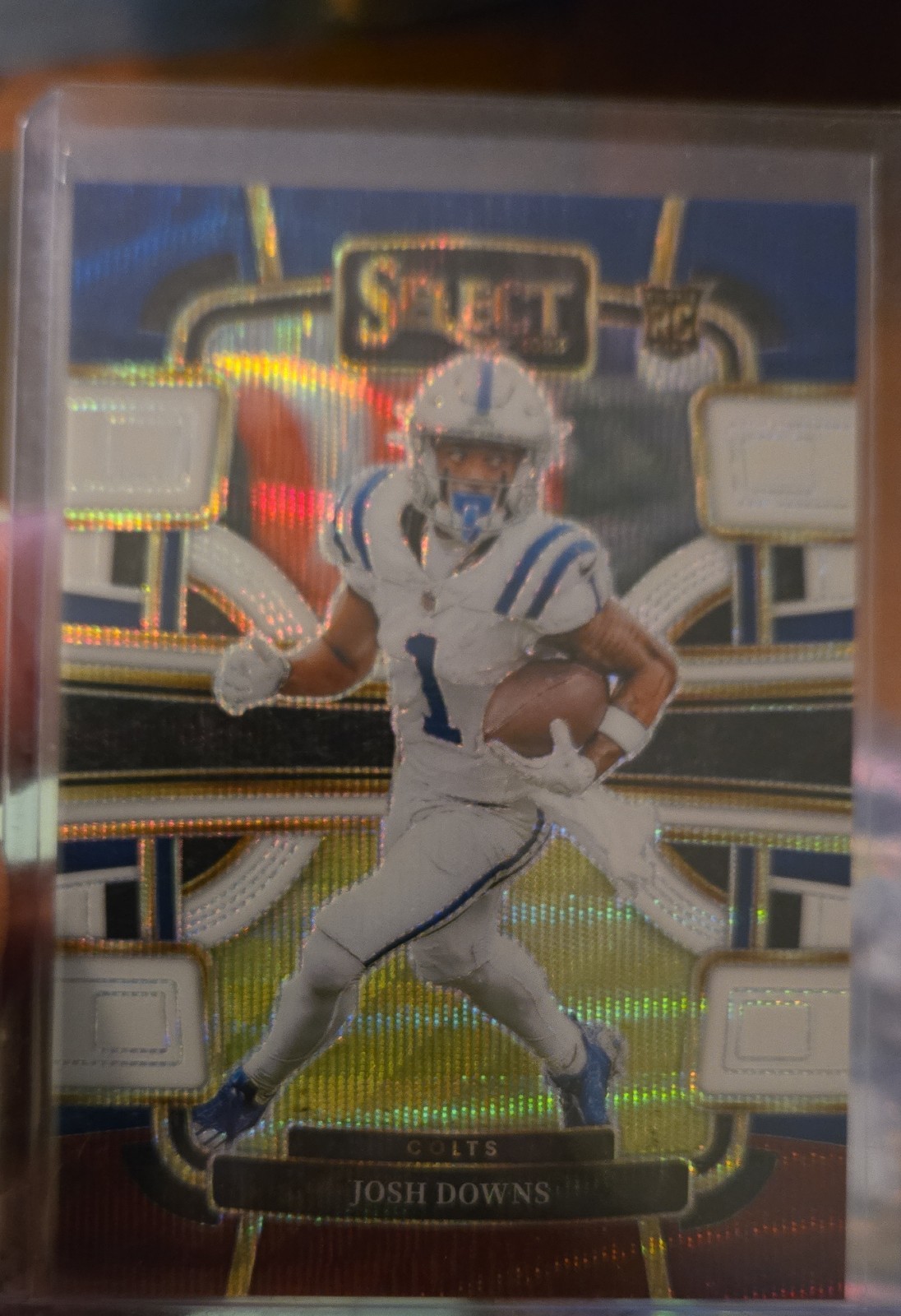 2023 Panini Select - Concourse Josh Downs #44 Tri-Color Prizm /259 (RC)