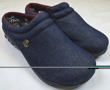 Therafit Comfort Clogs Womens 8.5-9 Blue Denim Slip Resistant Shoes
