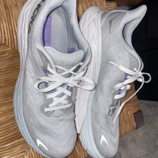 Scarpe da corsa Hoka One Arahi 6 donna 8B Harbormist/argento sneakers pulite ottime condizioni