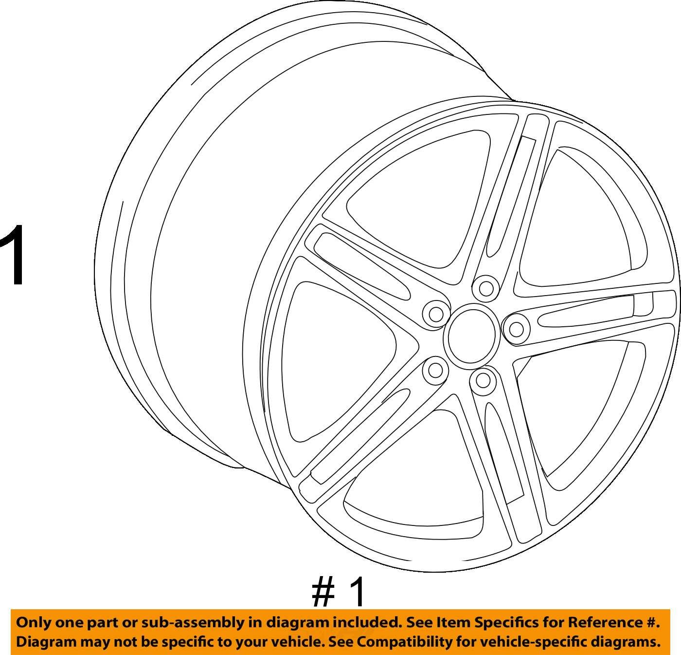 Audi R8 19 Inch 19 x 11 Original Rear Wheel Rim 2008 - 2015 OEM