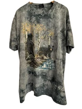 Vintage Polar Graphics Black Bear Tie Dye Graphic Tee T-Shirt Men's Size XL SD