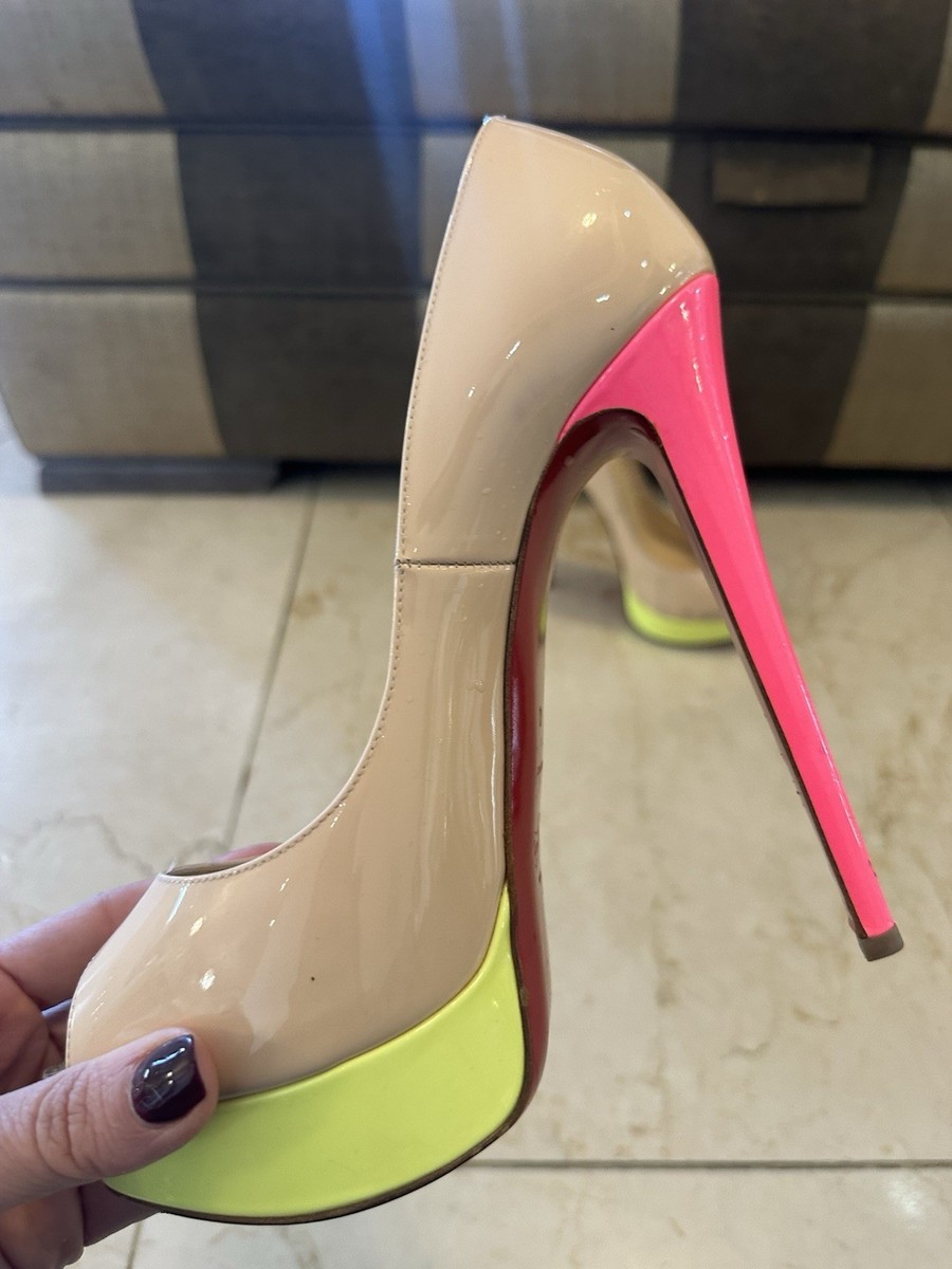 Christian Louboutin Lady Peep 150 mm UK size good condition