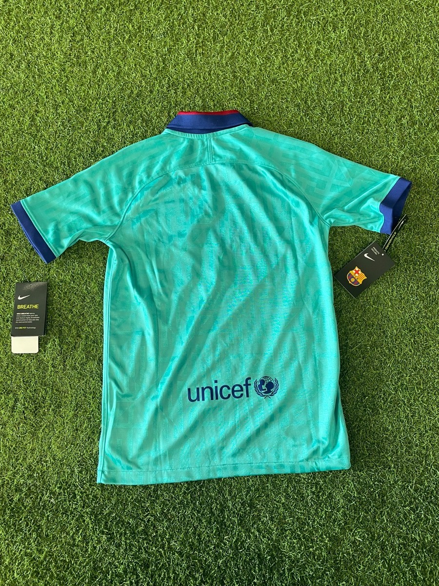 Nike Youth FC Barcelona Third Jersey 2019/20 - Blue | eBay