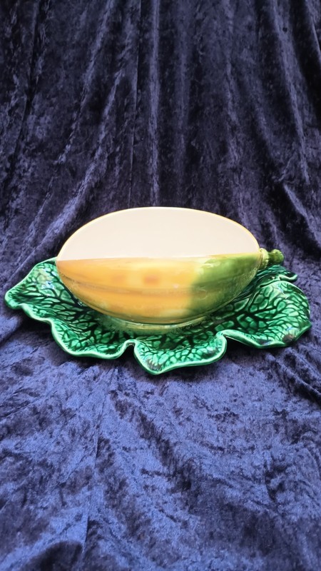 Vintage French  Squash Tureen Without The Lid 