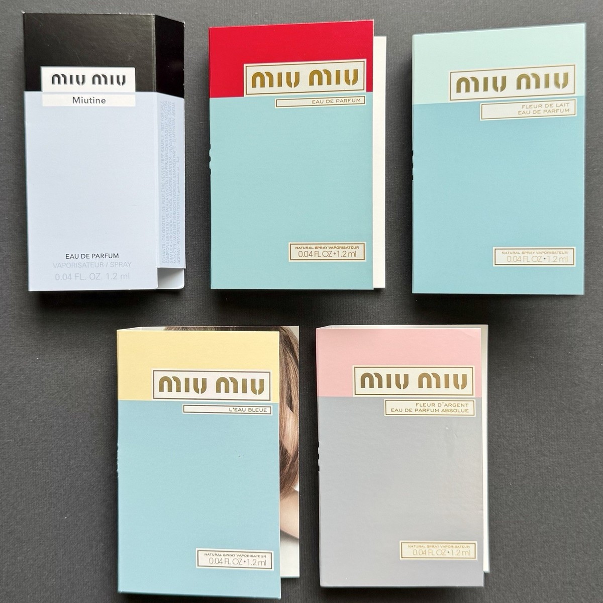 トライアルセット・サンプル miu Miu Miu Perfume Collection Sample Spray Vial 5pc Set | eBay