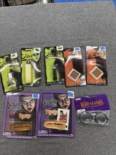 Halloween Makeup  Disguise Lot Glow Makeup, Scar Putty, Teeth,Nerd Glasses 8pcs