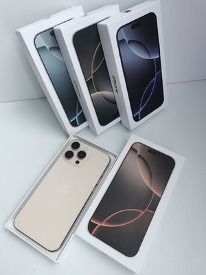 BOXED - Apple iPhone 16 Pro Max 256GB Unlocked Smartphone Gold