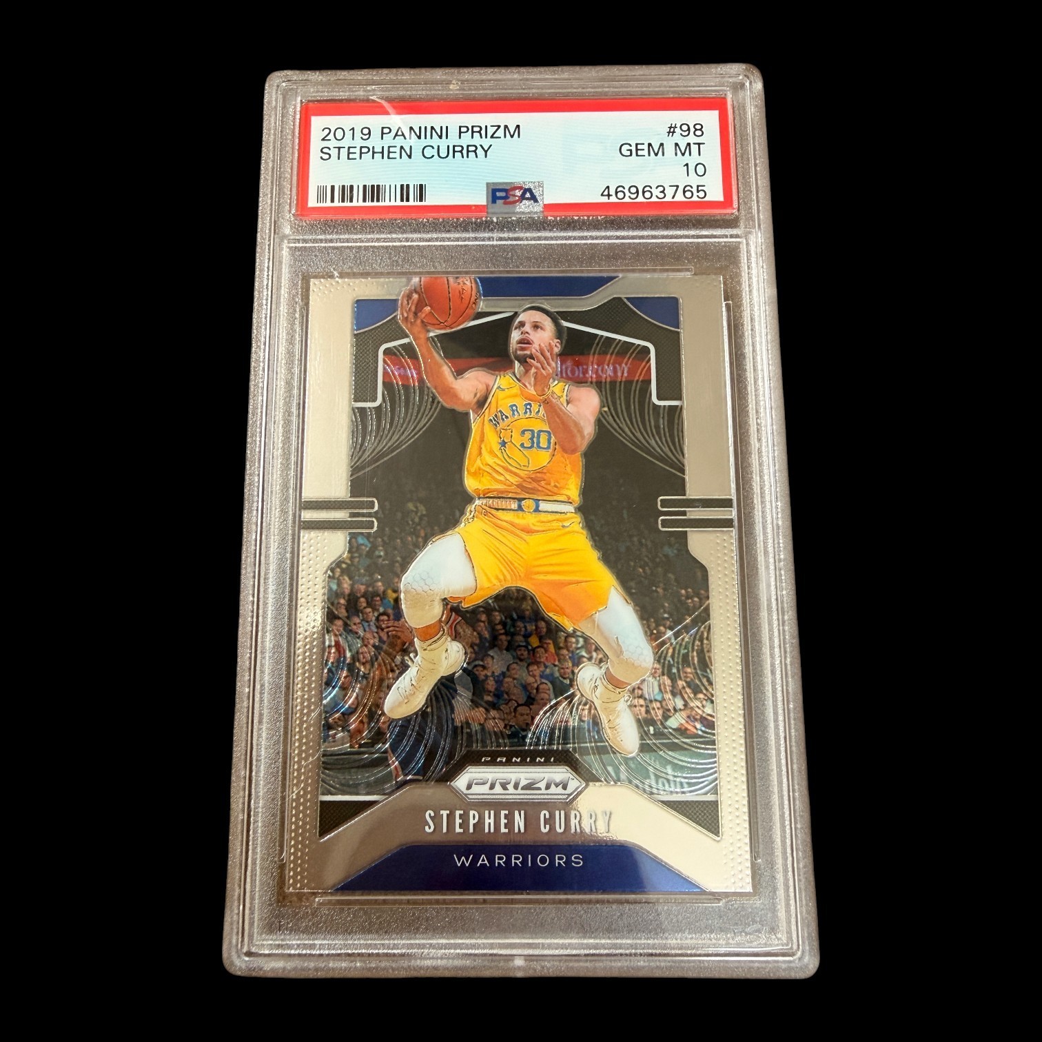2019-20 Panini Prizm #98 Stephen Curry Warriors Gem Mint PSA 10 (3765)