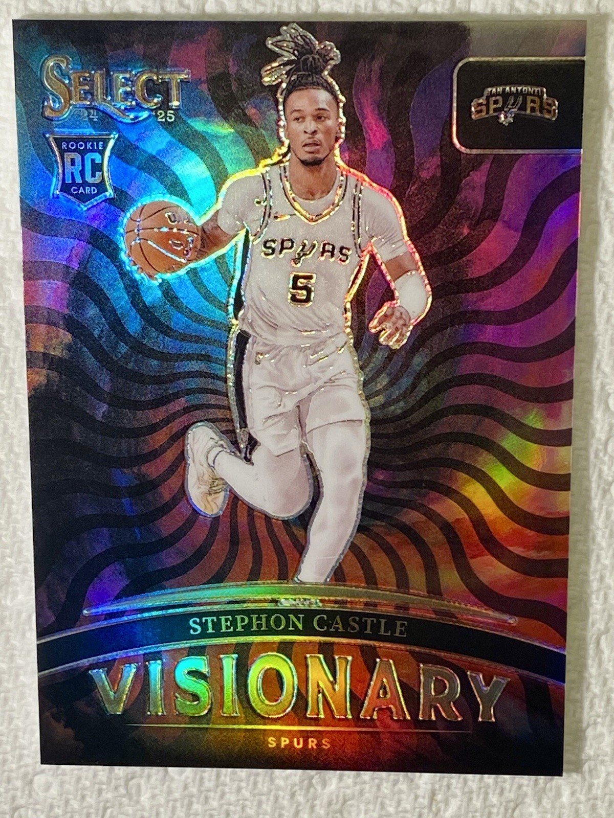 2024-25 Select Stephon Castle Visionary Rookie SSP Case Hit!! Spurs MINT!!!