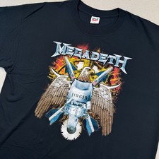 Megadeth Gigantour 2005 Concert Tour Shirt 2XL Black Anvil Heavy Metal T Shirt