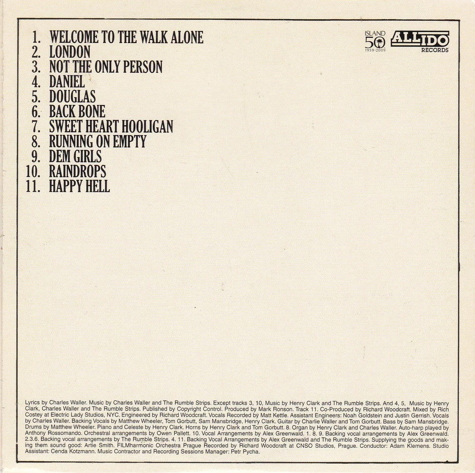 THE RUMBLE STRIPS Welcome to the walk alone ( Promo CD Album ) - Bild 2 von 3