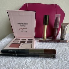ULTA Beauty Makeup Set w/ Eyeshadow Palette, Blush/Highlighter, Lip Liner, Brush