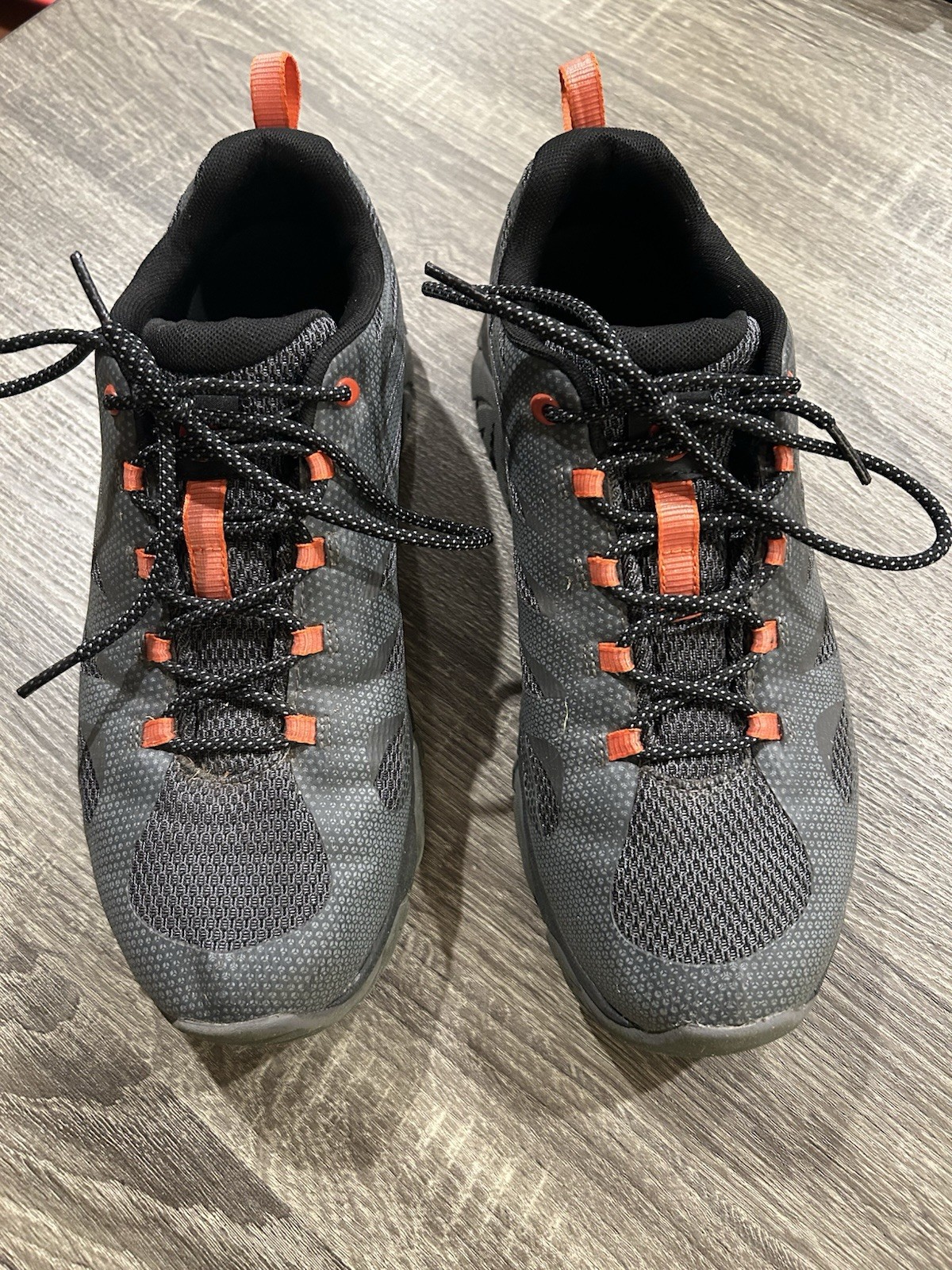 Scarpe Merrell Moab Edge 2 larghe taglia 9 5 grigio monumento arancione