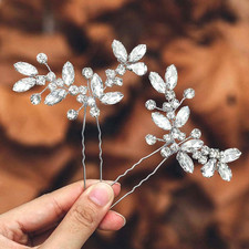 Crystal Bride Wedding Hair Pins Rhinestone Bridal Hair Pieces Wedding Hair Acces