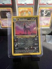 2001 Pokemon Neo Revelation Houndoom Holo Rare #8/64 SUPER RARE SWIRL ON TAIL!!!