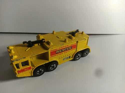 Vintage 1979 Hot Wheels Airport Rescue Fire Department Fire Truck