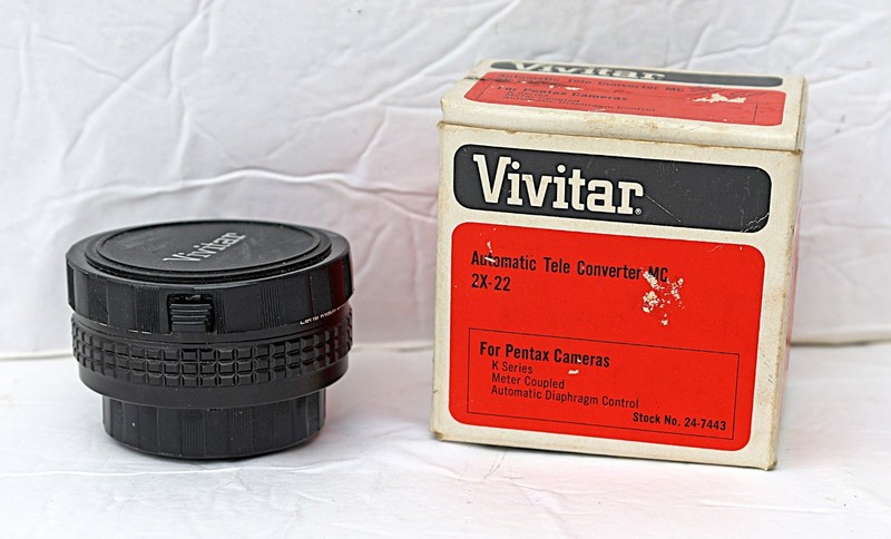 Vivitar Automatic Tele Converter MC 2X-22– For Pentax K-Cameras