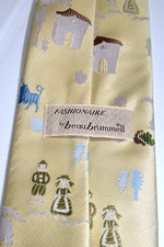 Neck Tie VTG 70s Beau Brummell Country Mountain Living Wide Tie 55" x 4"