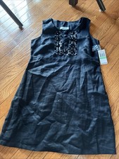 Michael Kors Size 8 Black Embellished Dress