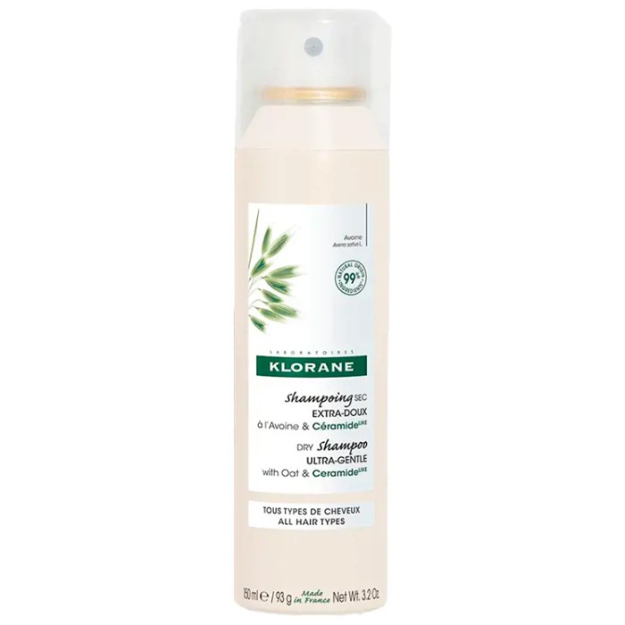 Klorane Shampoo Secco Extra Delicato Avena E Ceramide Capelli Scuri 150 Ml - Immagine 3