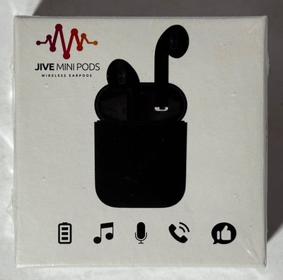New SEALED Jive Mini Pods Wireless EarPods with/Charging Case/Microphone