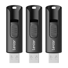 Lexar 64GB 3-Pack Flash Drive A30E USB 3.2 Gen 1, USB Drive up to 100MB/s,