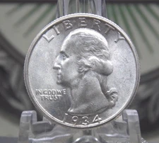 1934 "P" Washington SILVER Quarter *PHILADELPHIA* Mint $1 #EC5 ECC&C, Inc.