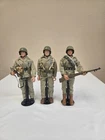 GI Joe 12" Marine Action Figures X 3 Stamped 1996 by Hasbro