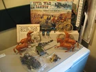Marx Civil War Cannon with Caisson Riders and Limber Model Kit