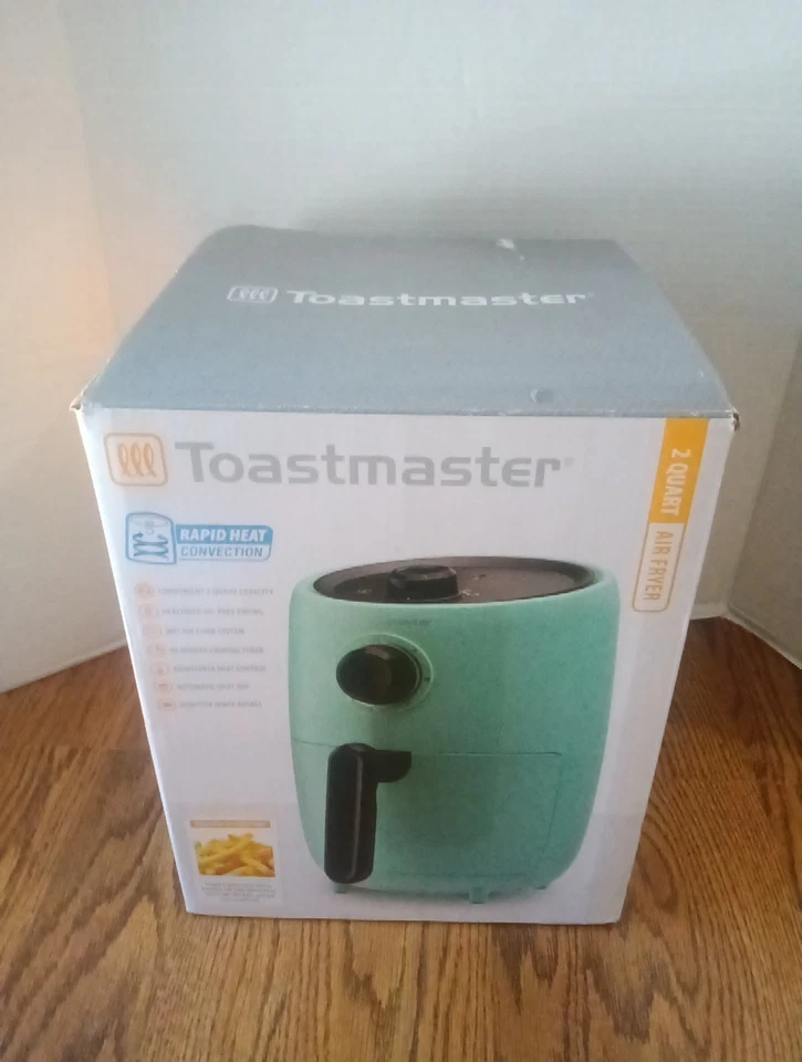Toastmaster Schnelle Hitze Konvektion Luft Friteuse 2 Quart Türkis TM-200AFMG Offene Box Neu