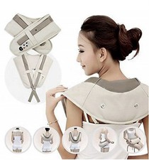 MASSAGGIATORE SHIATSU CERVICALE COLLO GAMBE GLUTEI SCHIENA TERMICO RISCLDANTE