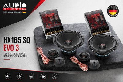 B-Ware Audio System HX 165 SQ EVO3 3 Ohm 2-Way 6.5'' Component Speakers Set