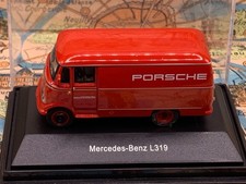 Schuco Model Car 1:87 H0 Mercedes-Benz L319 Porsche Red