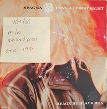 Spagna Love At First Sight Vinyl Record 7" VG+/VG