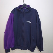 Adidas Jacket Mens D8 F192 Trefoil 90s Bomber Size Large Polyester Tracksuit L