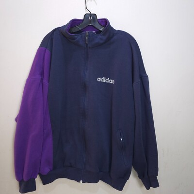 Adidas Jacket Mens D8 F192 Trefoil 90s Bomber Size Large Polyester Tracksuit L
