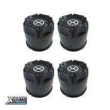 4 X American Racing Atx Wheel Center Cap 4.25 Black Push Thru 1425006918