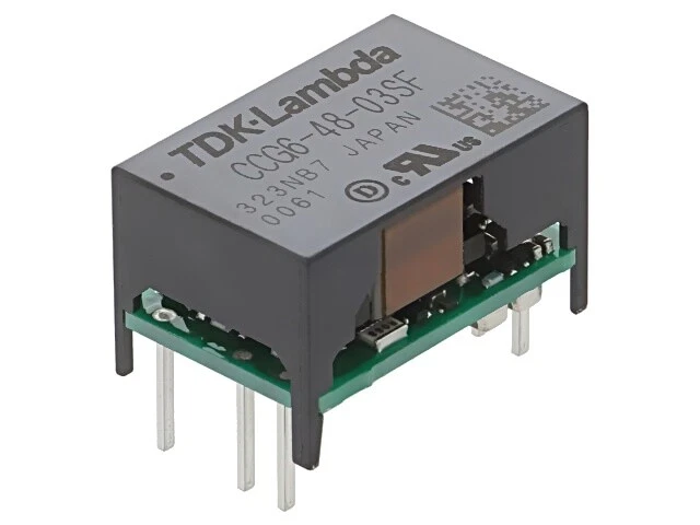 CCG6-48-03SF Wandler: DC/DC 6W UEing: 18-76VDC UAusg: 3,3VDC IAusg: 1,6A THT TDK - Bild 1 von 1