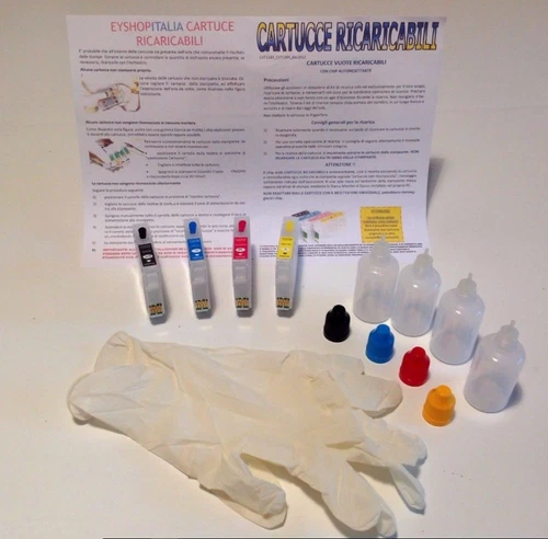 CARTUCCE RICARICABILI VUOTE AUTORESET PER EPSON TIPO 27XL T2711.2714 WORKFORCE