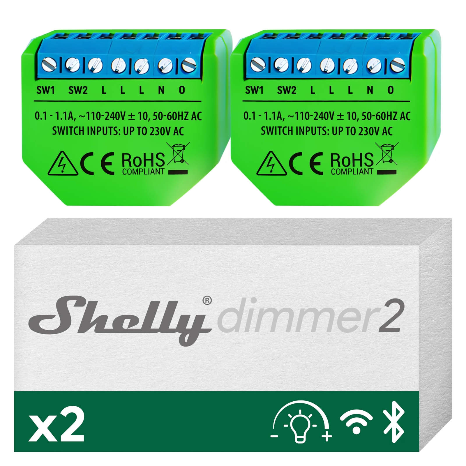 Dimmer 2 | WiFi Smart Dimmer Switch | No Neutral Wire Required | Home Automat...