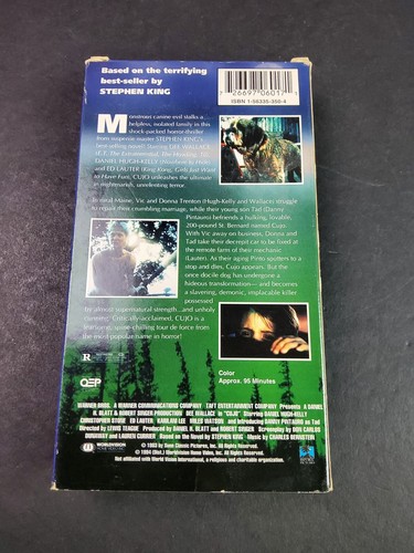 Cujo Stephen King Horror (VHS 1994) Republic Pictures Dee Wallace - Picture 2 of 8